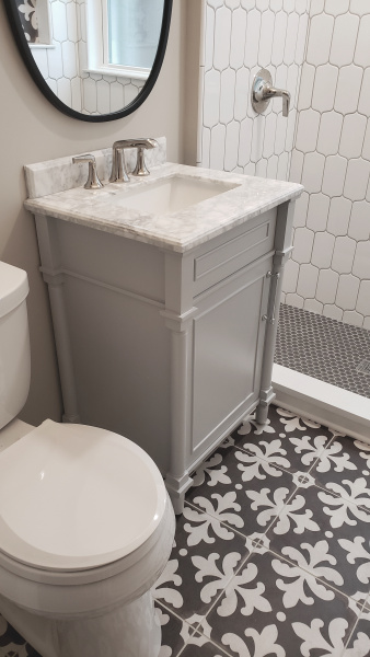 New bathroom completed