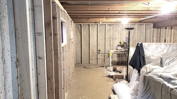 Framing basement walls