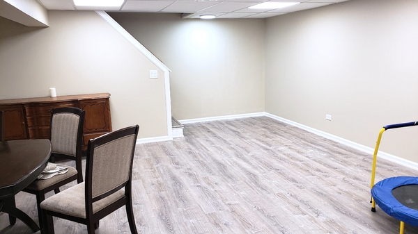 Basement after remodeling