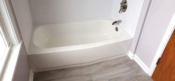 New tub and faucet nstalled