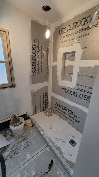 Bathroom during renovation