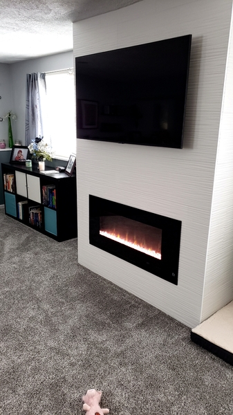 New fireplace