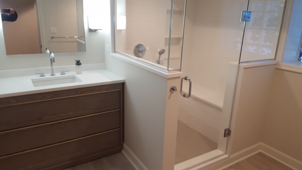 New bathroom after remodeling