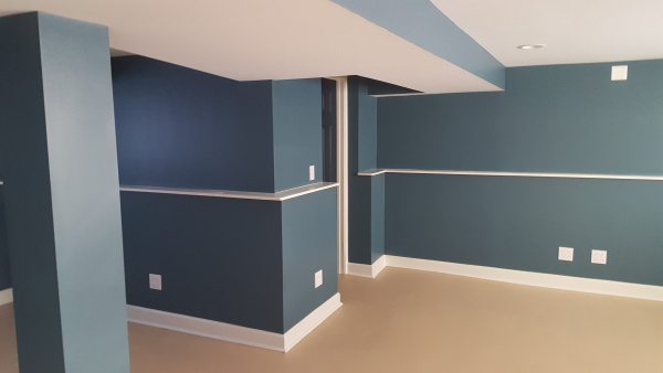 Basement after renovation
